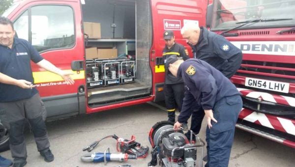 Коростенські рятувальники отримали подарунок від британських колег. ?ВІДЕО