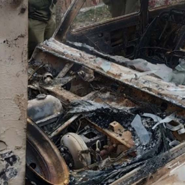 В Олевську спалили автомобіль екологів, які приїхали на перевірку лісгоспу ?ФОТО
