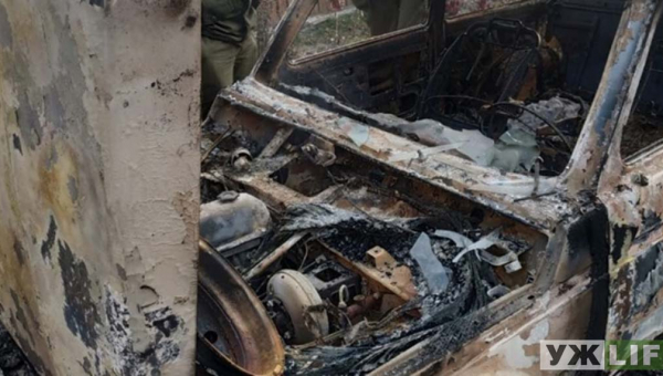 В Олевську спалили автомобіль екологів, які приїхали на перевірку лісгоспу ?ФОТО