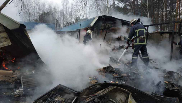 В Овруцькому районі згоріло придорожнє кафе ?ФОТО