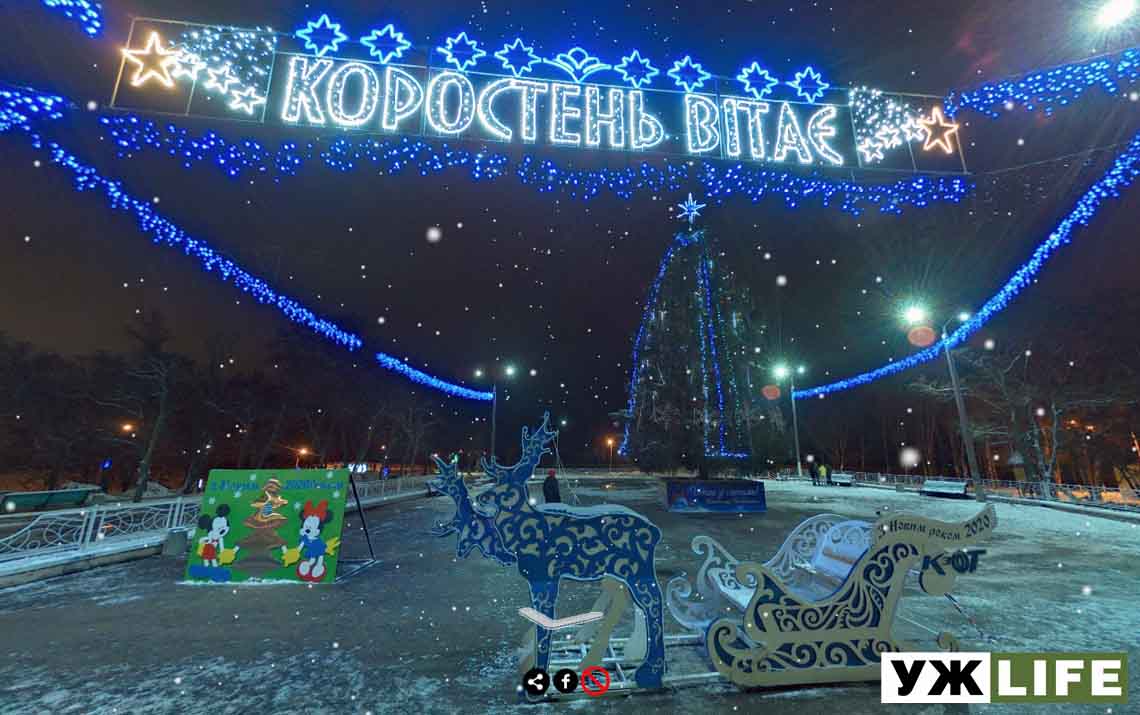 Тепер можна прогулятися біля новорічних ялинок житомирщини, не виходячи з дому ?3D