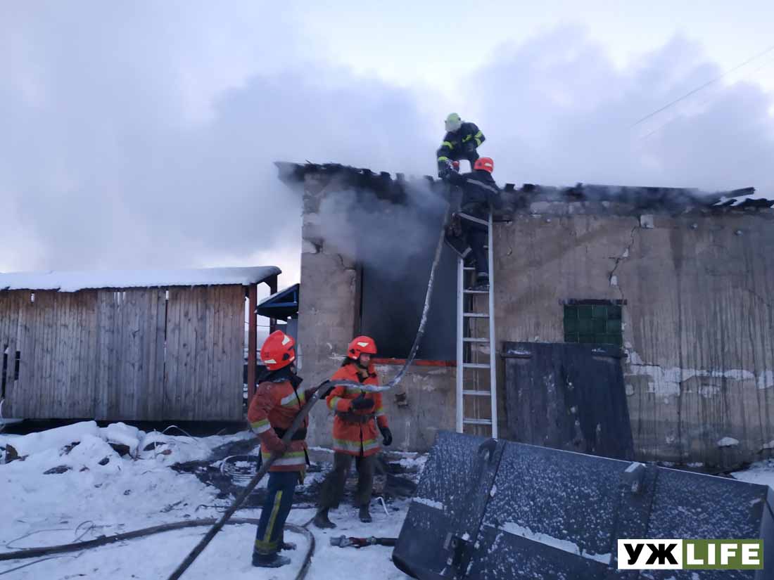 На Овруччині горів деревообробний цех (ФОТО)
