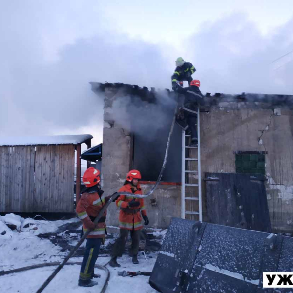 На Овруччині горів деревообробний цех (ФОТО)