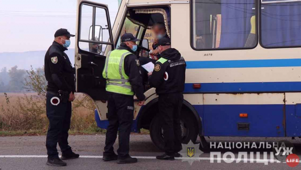 Поліція провела 91 тисячу covid-перевірок у транспорті: в міжобласному найбільше порушень на Житомирщині