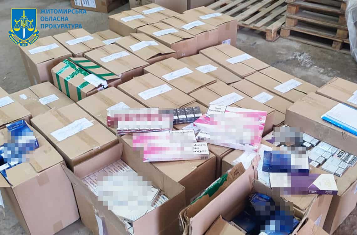 На Житомирщині арештовані безакцизні цигарки на майже 800 тис. грн передали ЗСУ