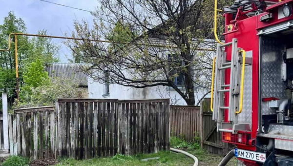 У місті Коростенського району на пожежі загинула людина