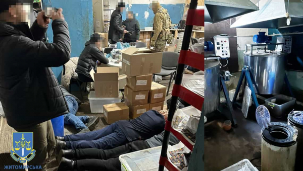 На Житомирщині викрито підпільні цехи з виготовлення заправок для кальянів та електронних цигарок
